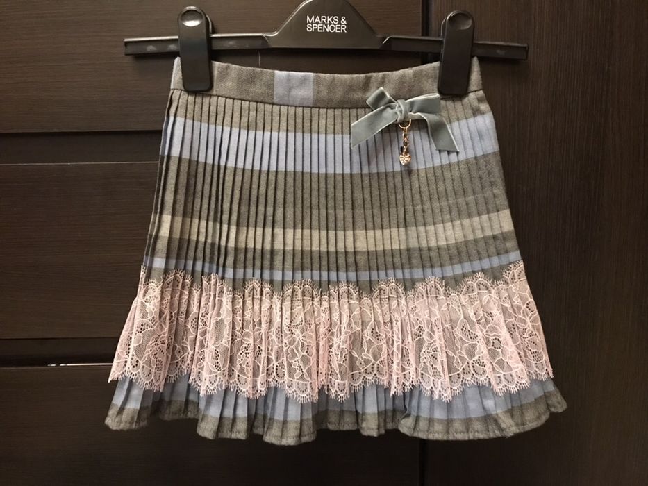 Юбка детская 128р новая Mone 50%шерсть!