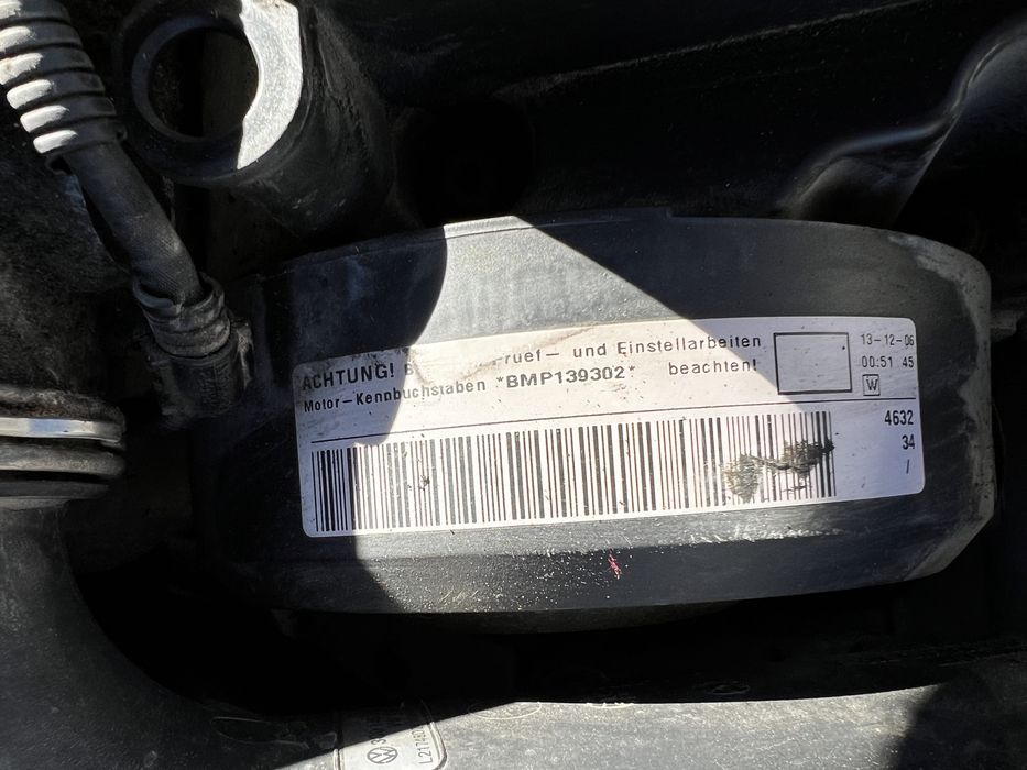 Двигун 2.0 BMR 125kw Passat двигатель мотор Пасат б6