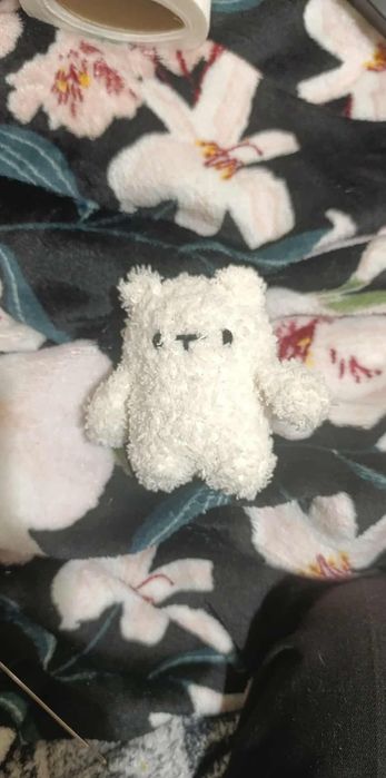 Handmade pluszak biały misiu