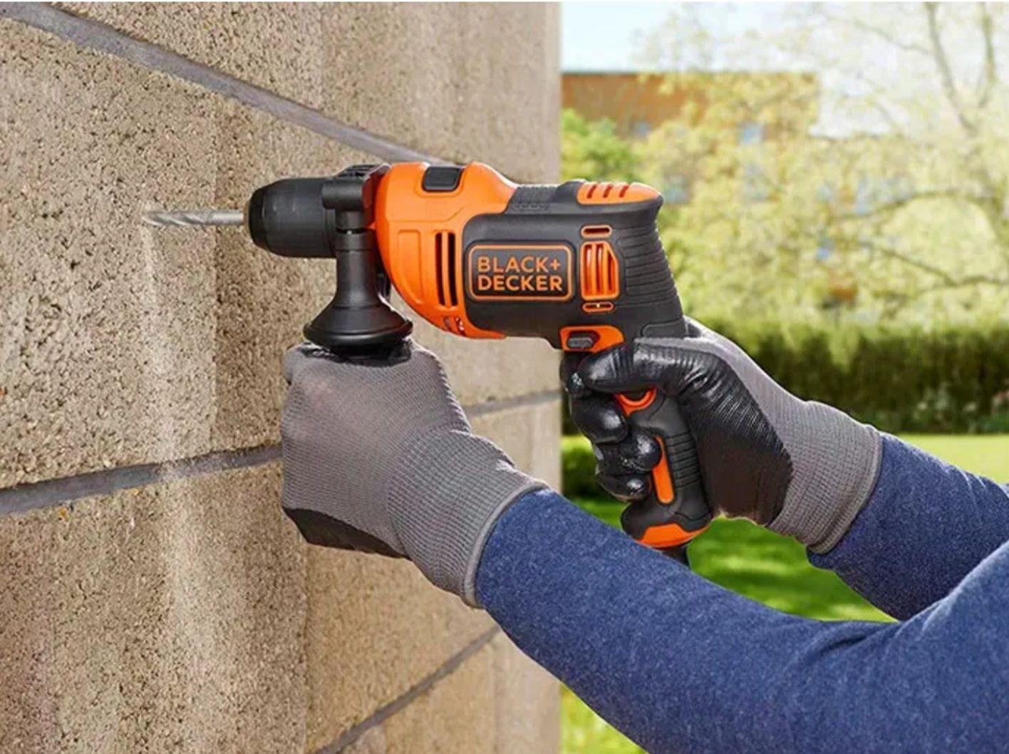 Дрель сетевая ударная BLACK-DECKER, BEH550