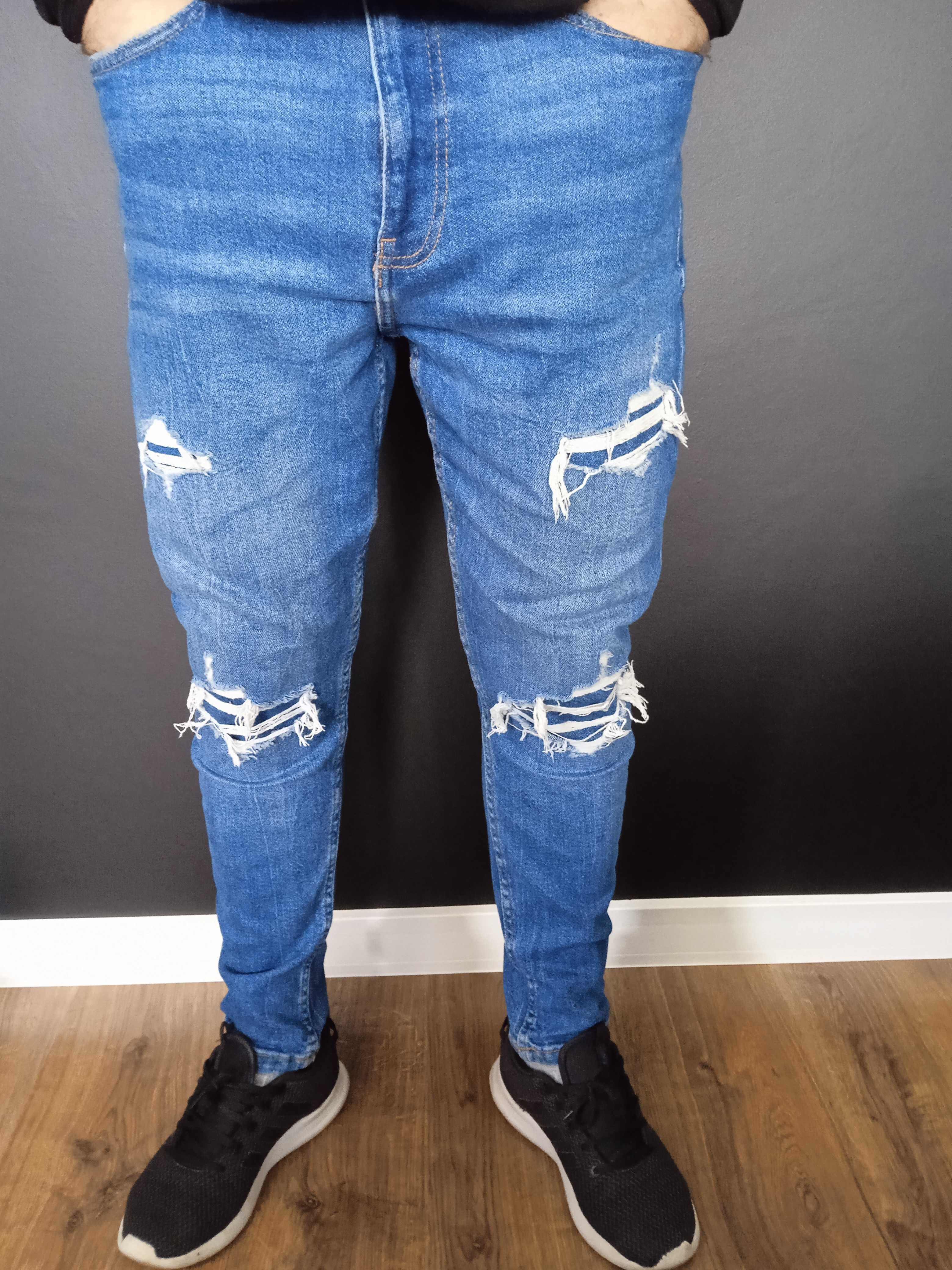 Spodnie jeansowe męskie Bershka