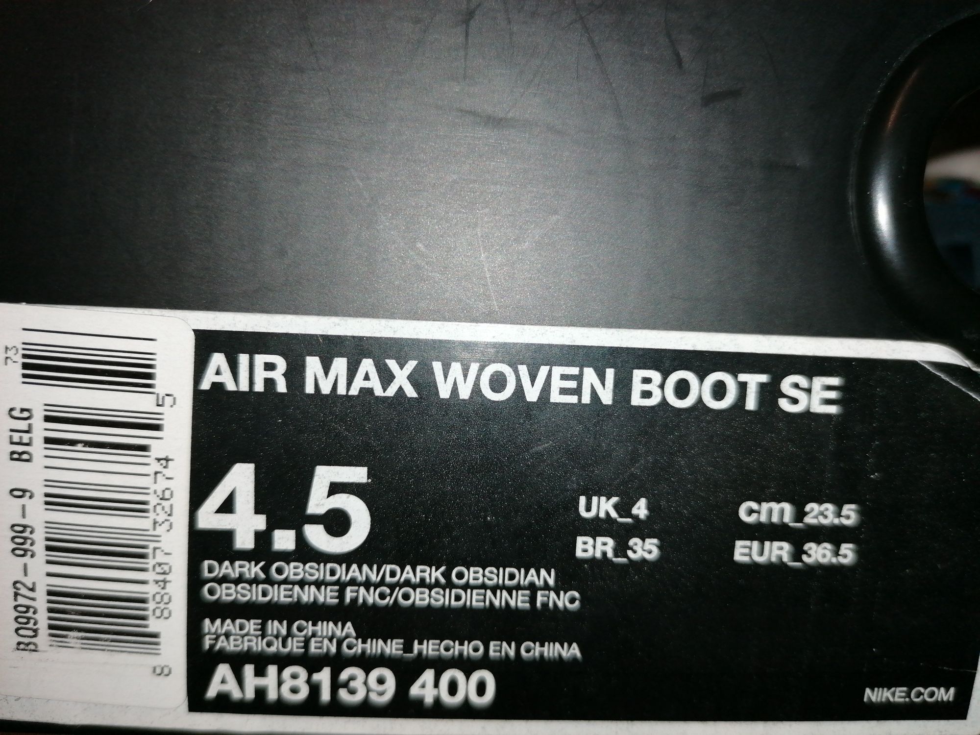 Nowe Nike air max woven boot 36.5 SE handmade