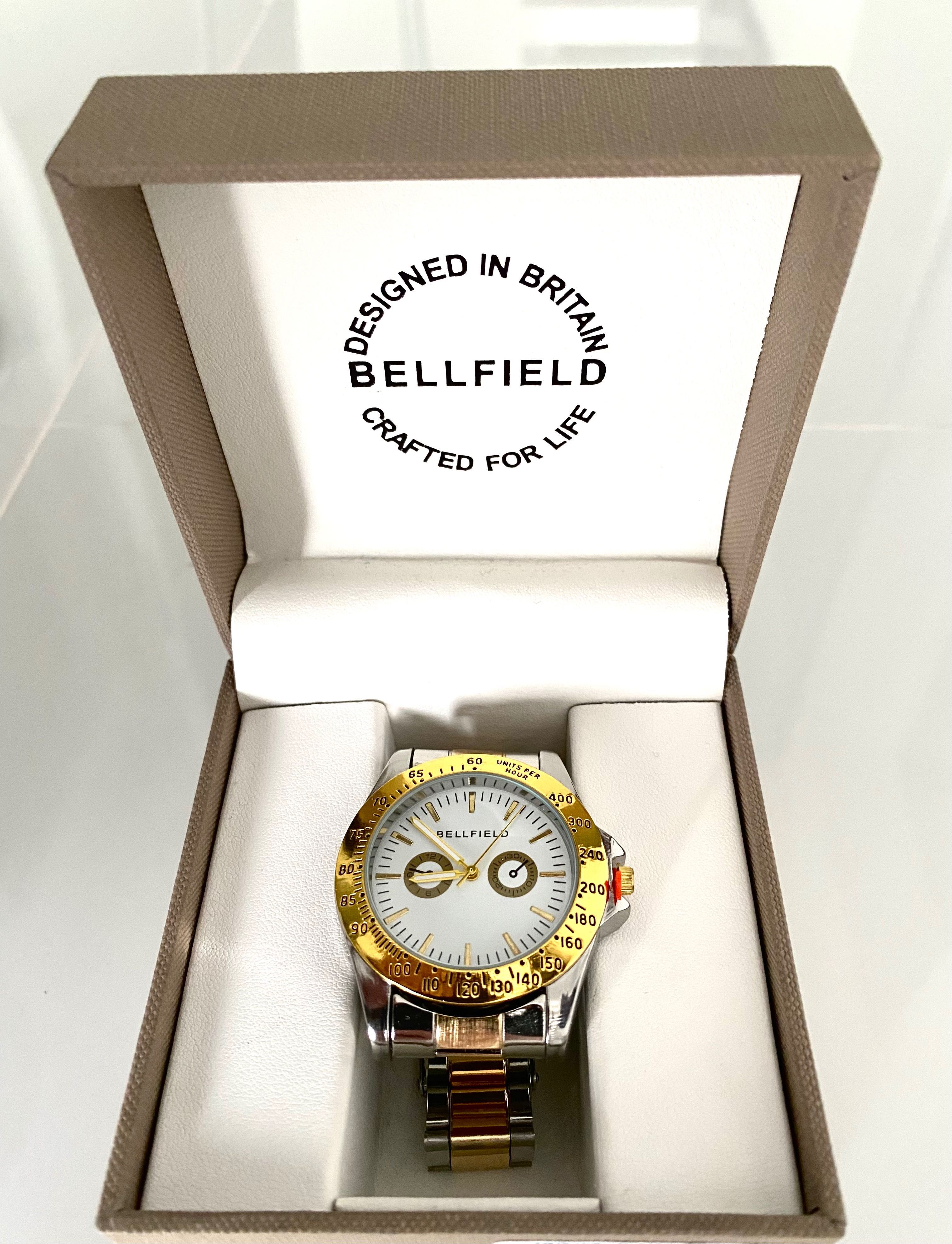 Bellfield – Zegarek w odcieniu złota z wieloma tarczami Prezent