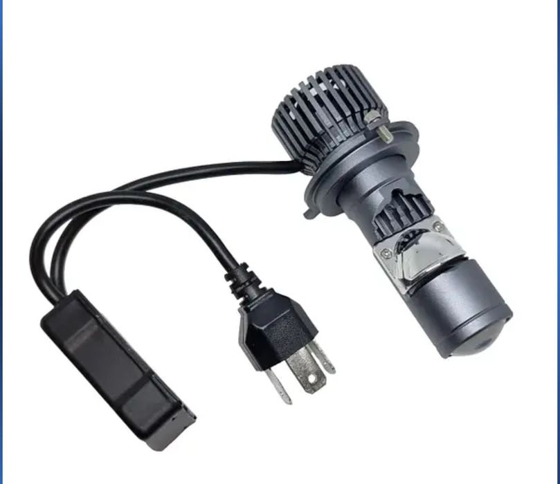 Міні лінза H4 LED Лампа 12V - 24V 80w Мини линза Лед Hi/Low