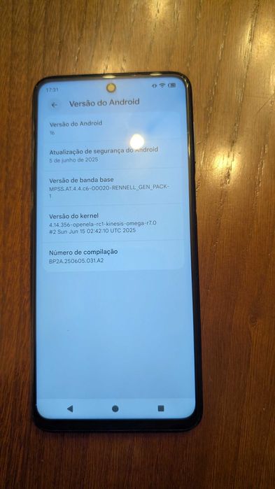 Redmi Note 9S - usado com android 16 bootloader desbloqueado