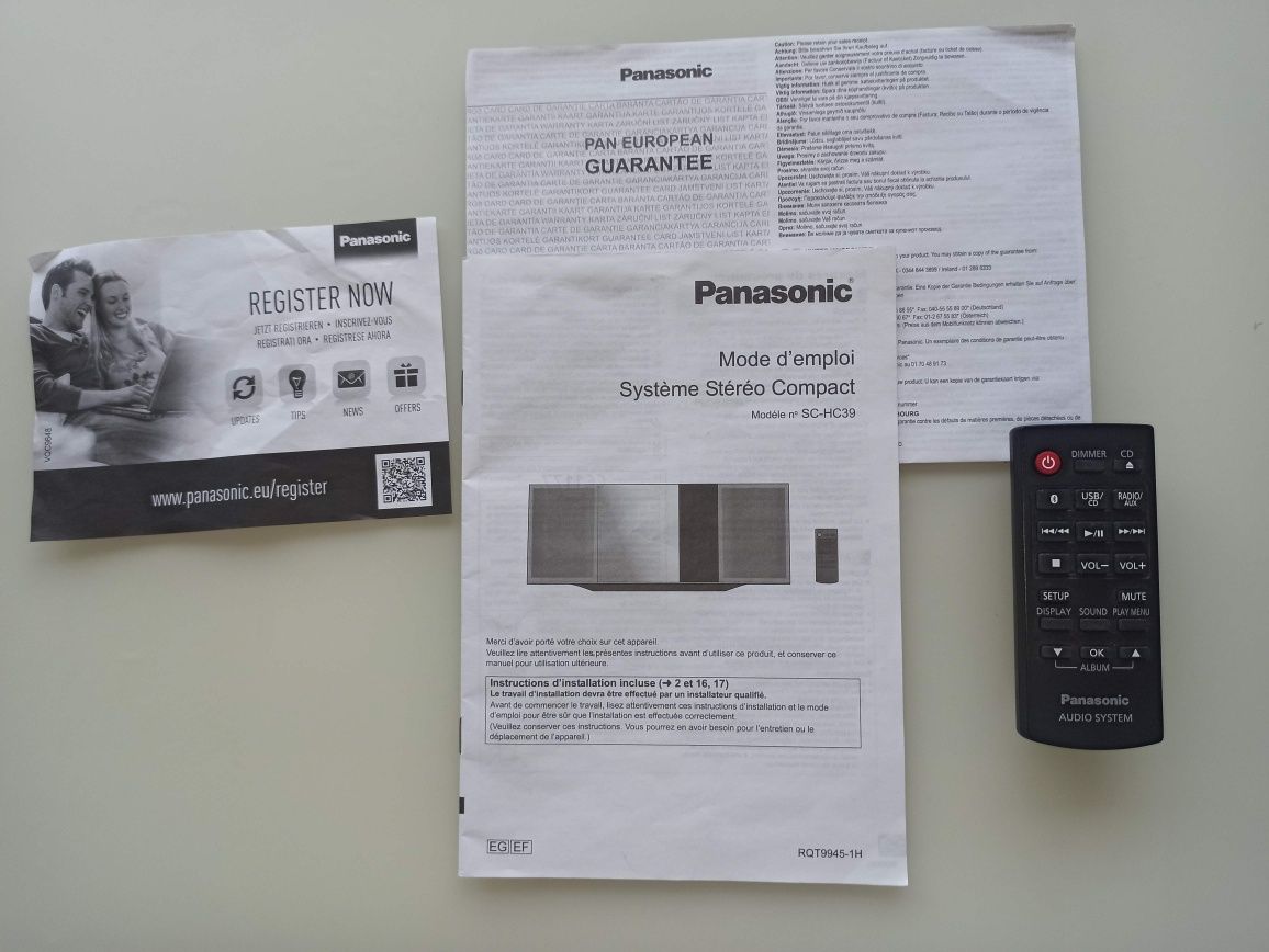 Aparelhagem Panasonic SC-HC39 Bluetooth