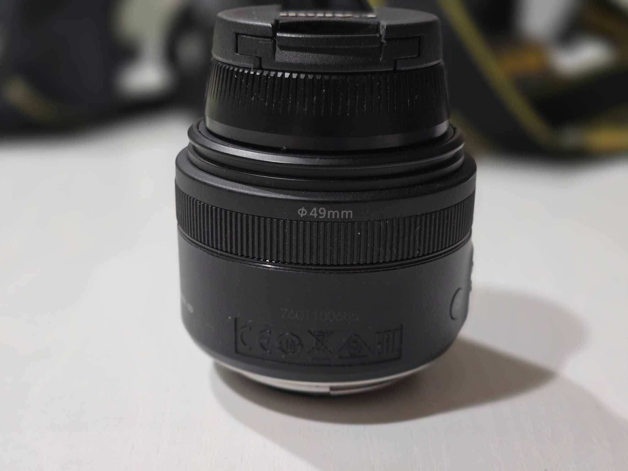 Canon EF-S 35 mm f/2.8 Macro IS STM wbudowana lampa unikat bdb stan