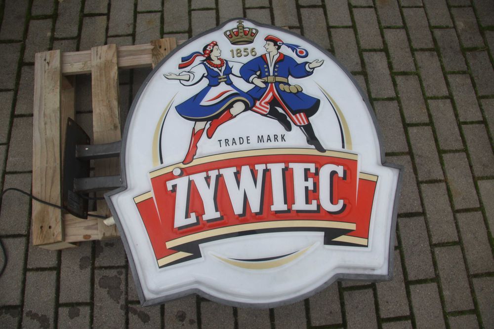 Reklama zewnętrzna kaseton ŻYWIEC