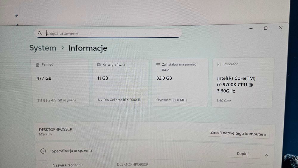 Mocny PC z RTX 2080Ti na pokładzie