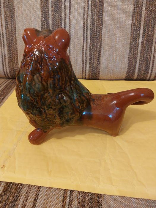 Статуетка "Лев", Васильківська майоліка за зразком Протор'євих