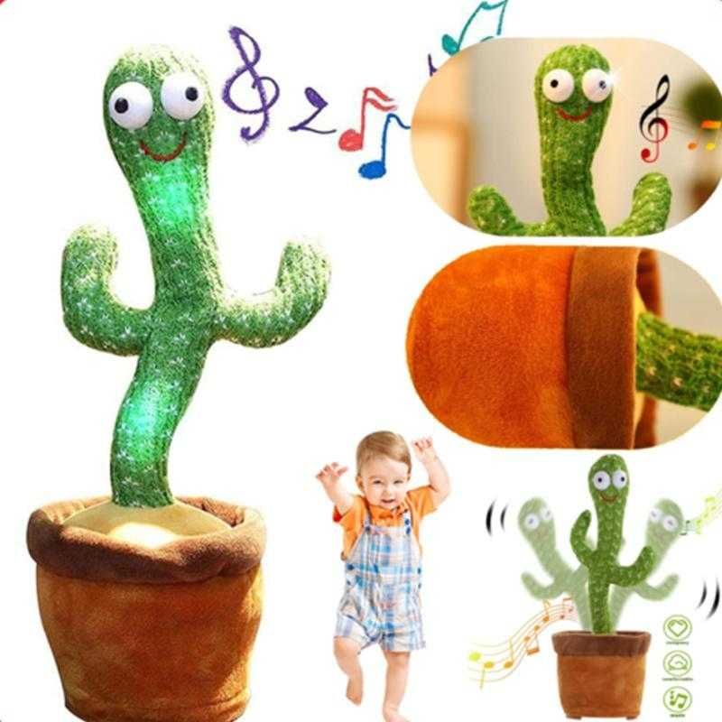 Танцюючий кактус, музична іграшка, Dancing Cactus Акамулятор