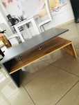 Ława kawowa Antracyt Dąb Sonoma Stolik 90cm MDF