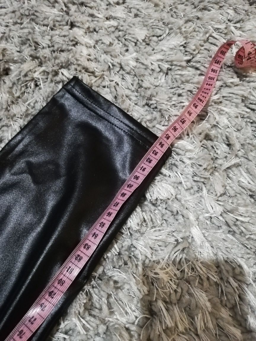 Czarne leginsy legginsy połyskujące r. XL/XXL