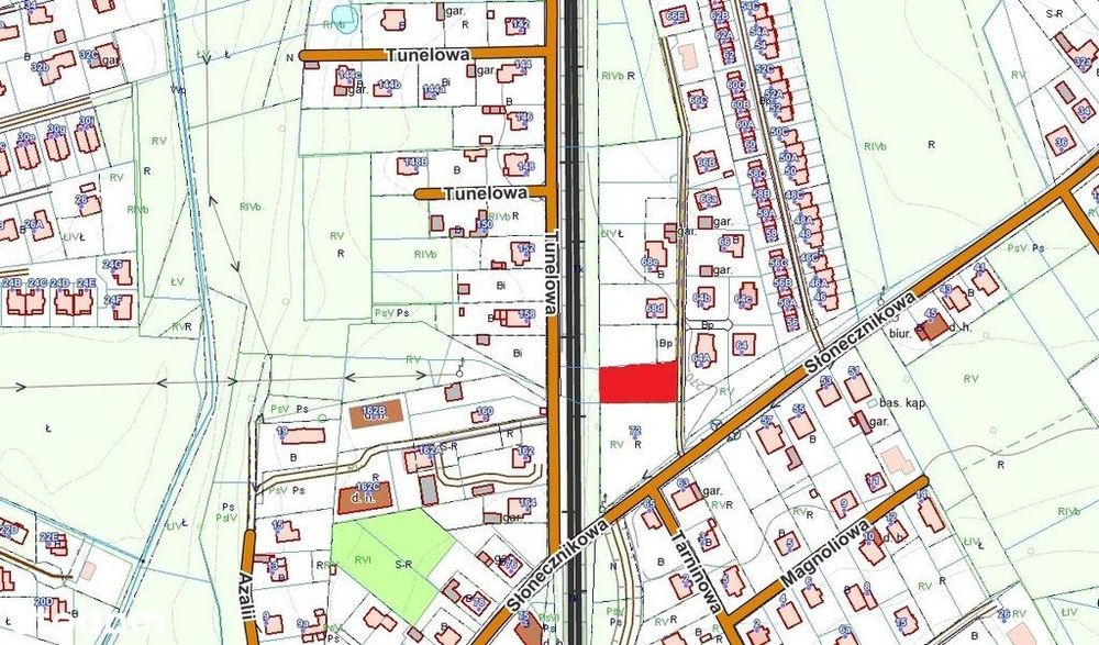 Podlesie, 975 m2, 22x44 m, budowlana, płaska