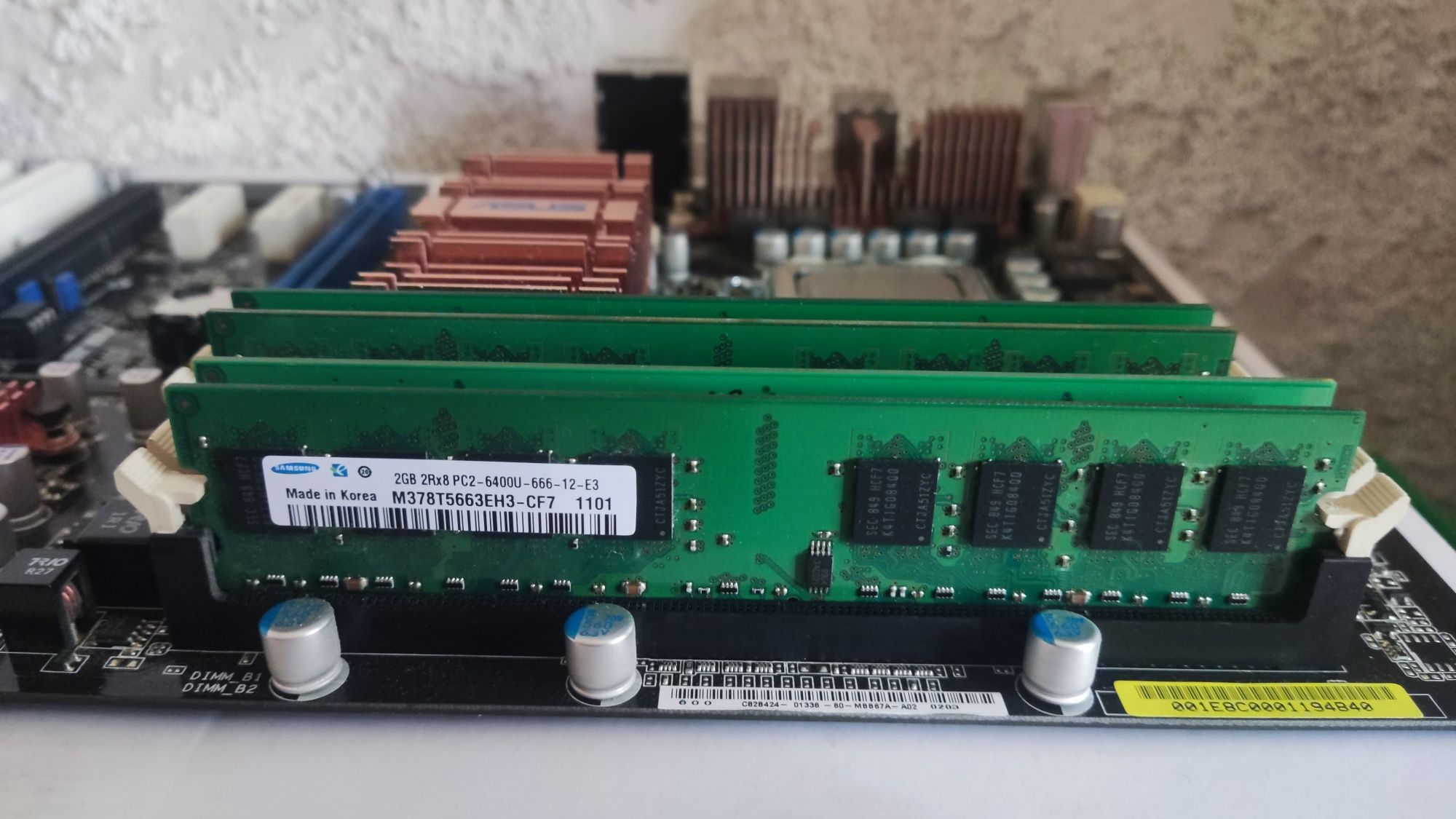 Xeon e5450, 8gb ОЗУ, P5K/EPU + кулер Сборка
