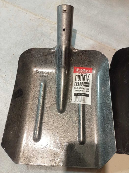 Лопата совкова, штикова д/городу, нержавєйка, без держака