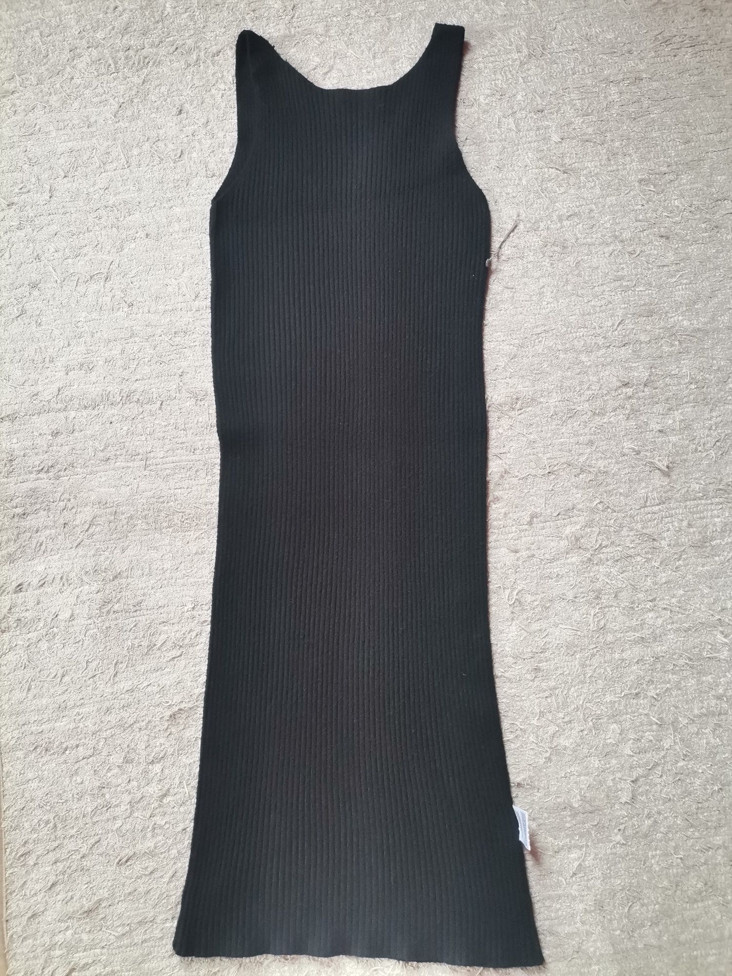 Vestido preto de malha