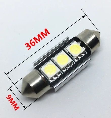 Автомобильные светодиодные лампы SDM5050 12V 36 мм. 4шт.