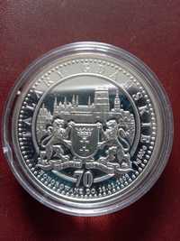 Srebrna (Ag500) moneta 70 talarów gdañskich Lech Wałęsa