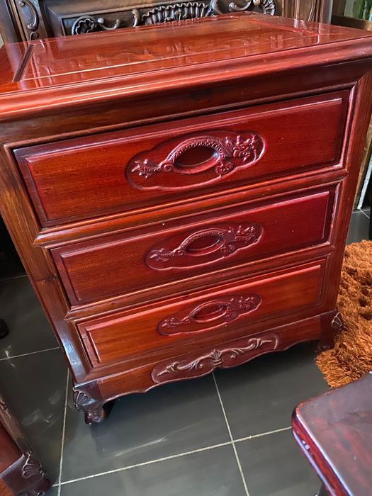 Mesas Cómodas Pau Rosa Grande Qualidade 58 cm Antigas