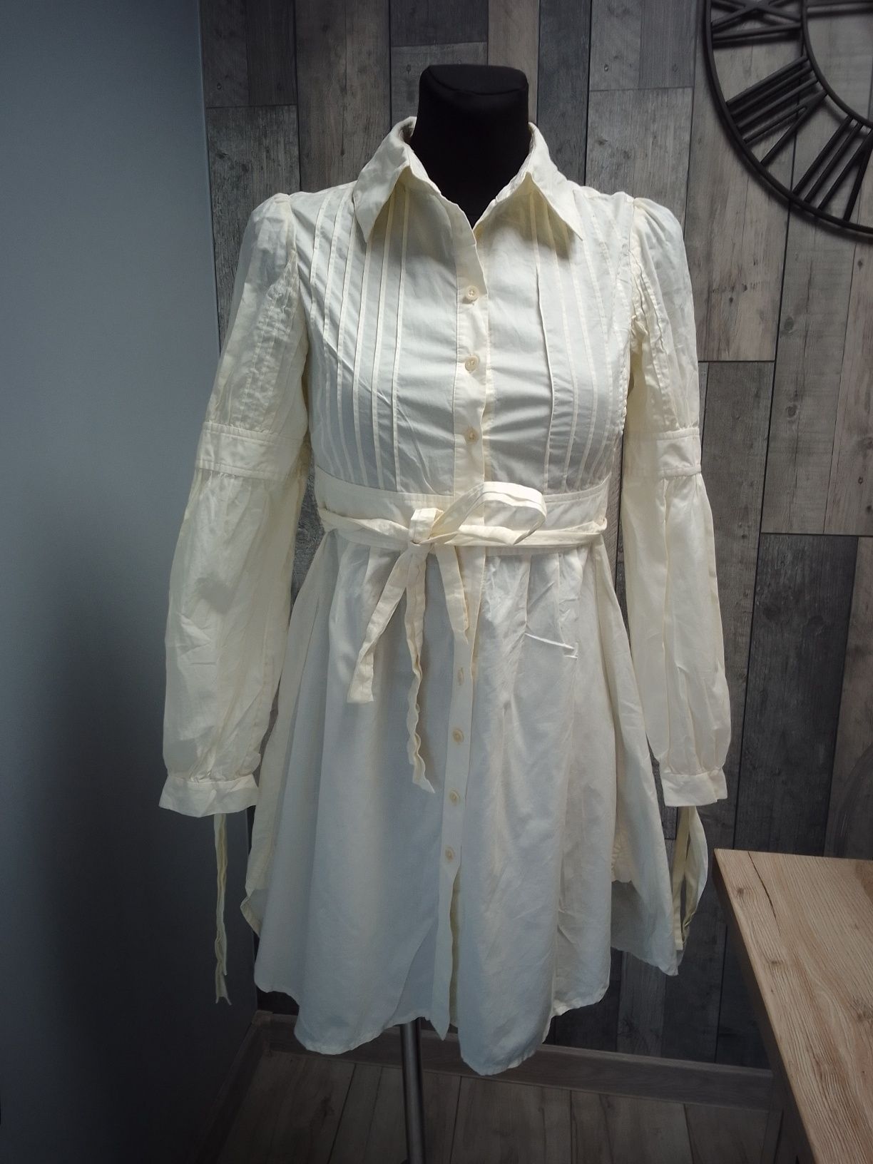 Ted Baker kremowa ecru koszula tunika XS