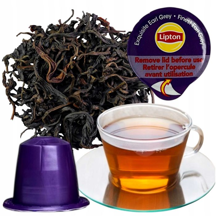 herbata kawa kapsułkach lipton do nespresso kapsułki early grey 50szt
