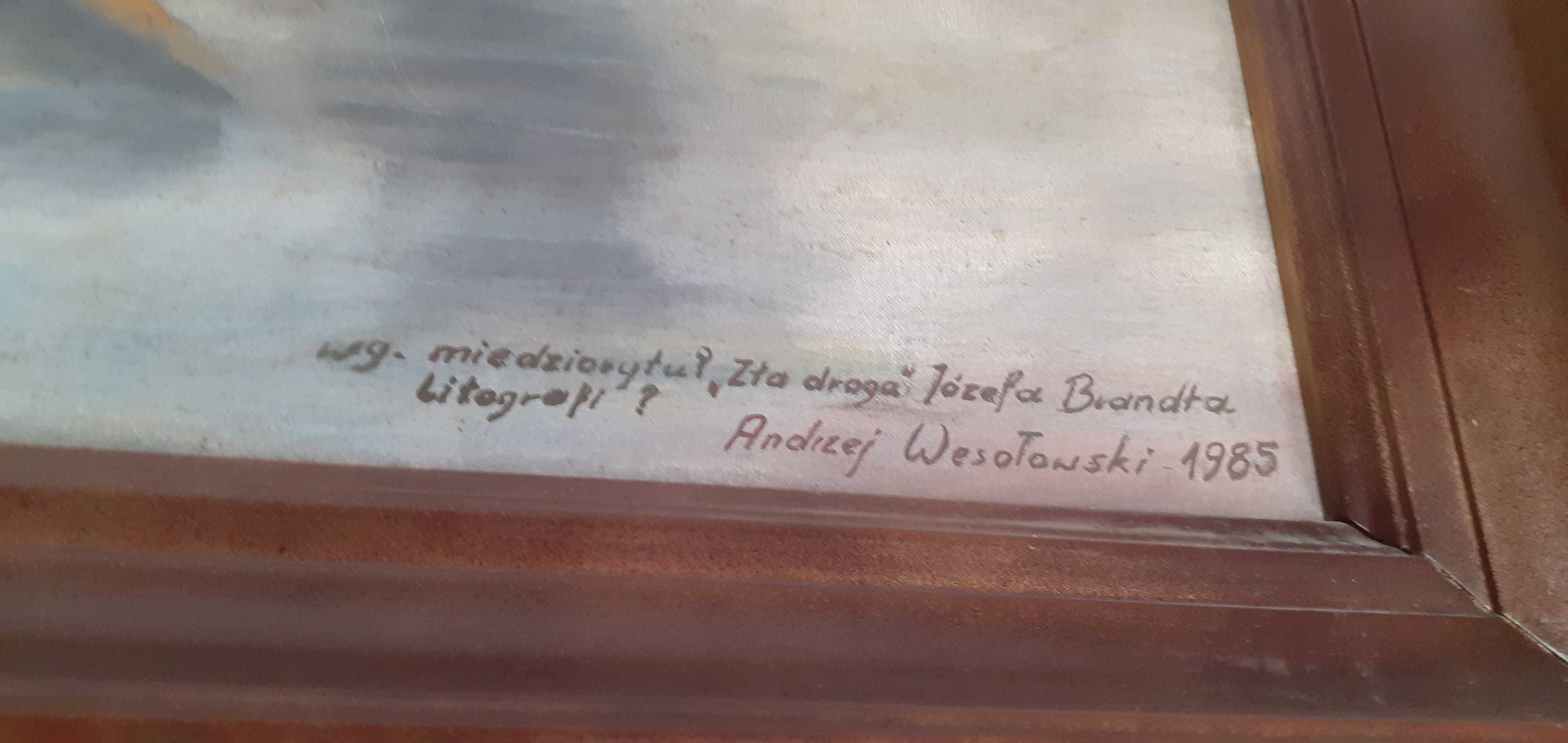 Obraz Andrzej Wesołowski- Zła droga Józef Brandt