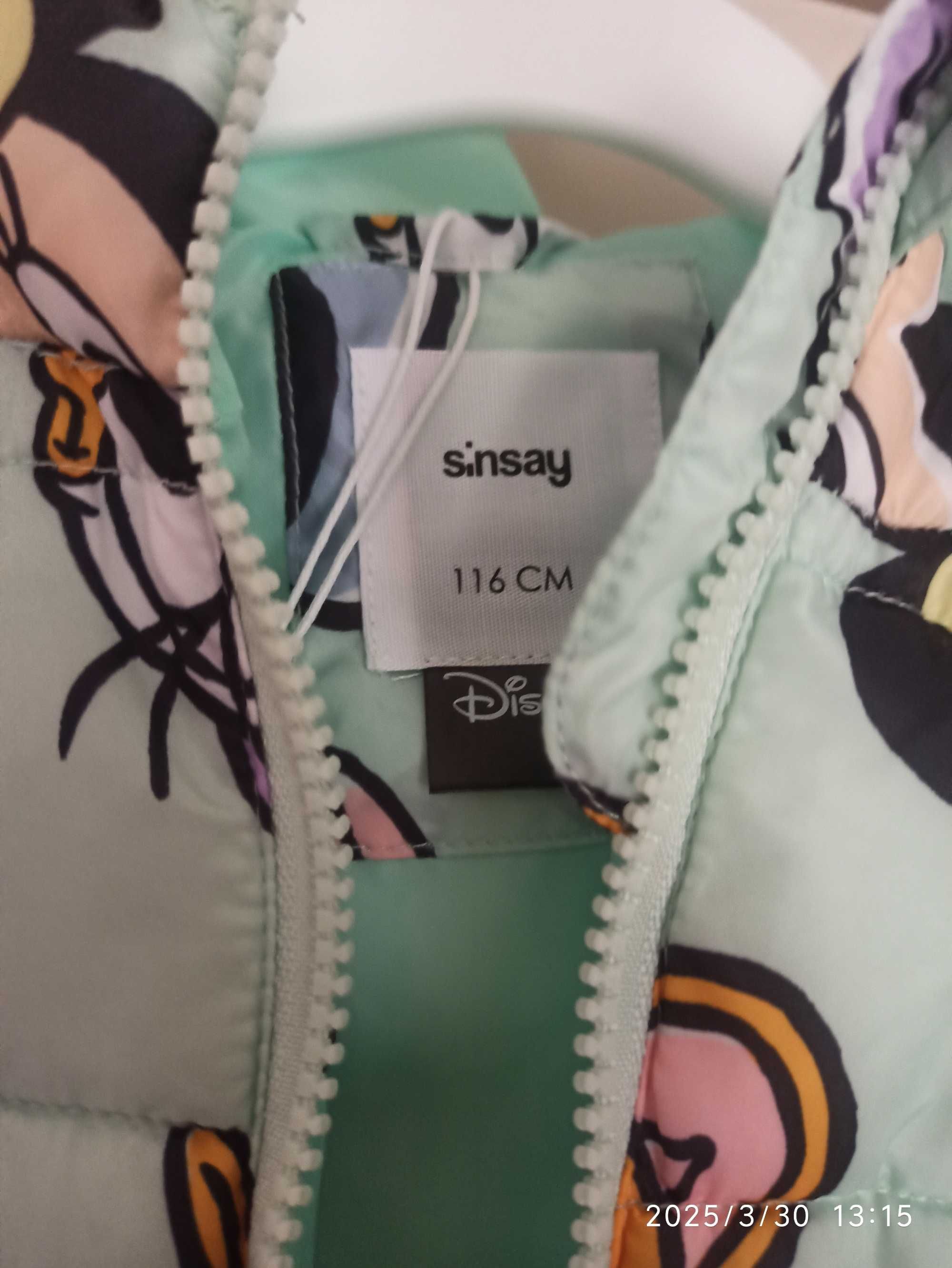Śliczna przejściowa pikowana kurteczka Disney Minnie 116 Nowa