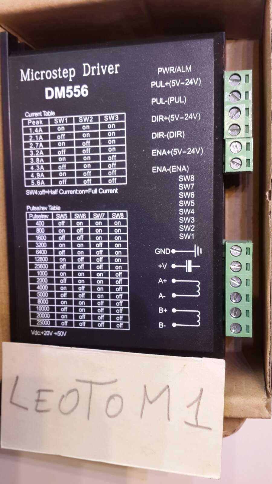 Драйвер шагового двигателя DM556 чпу CNC 4 штуки