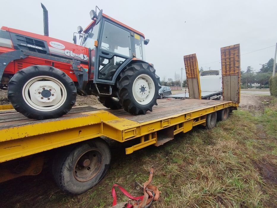 Goldhoffer przyczepa niskopodwoziowa 4 osi laweta Tu4 uciąg do koparek