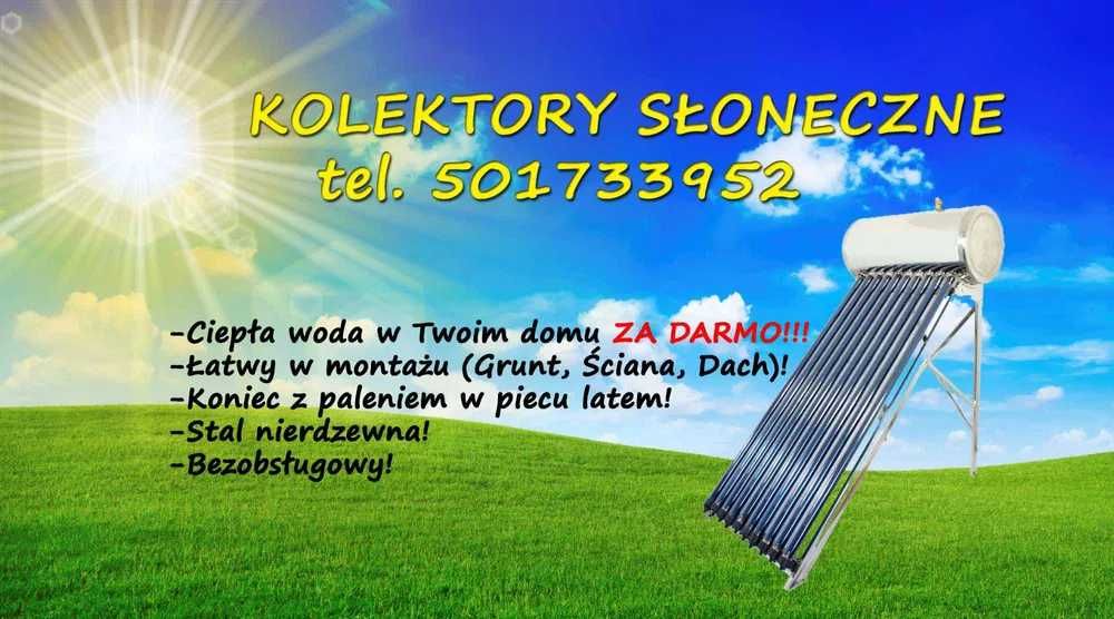 Kolektor Słoneczny Ciśnieniowy -STAL NIERDZEWNA- ew. Montaż !!!