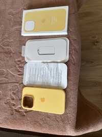 Silikonowe etui APPLE do iPhone 14 Pro Max Bladożółte
