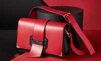 Стильний клатч червоний новий сумка стильна