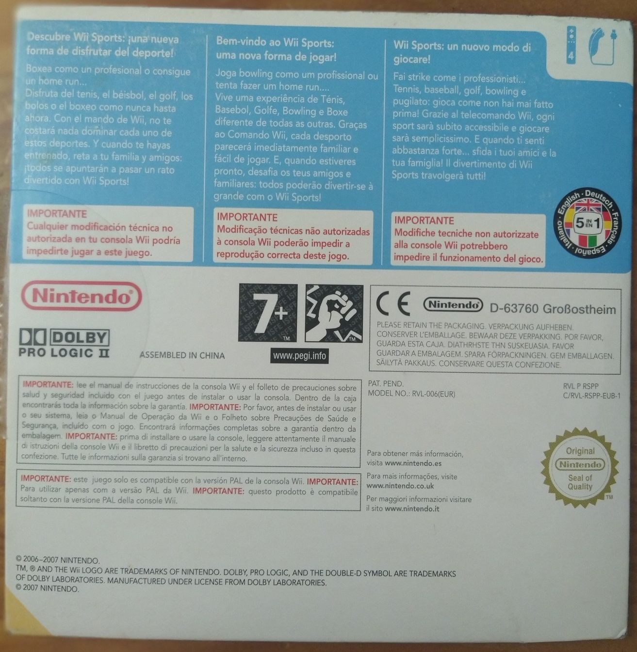 Wii Sport Nintendo Wii