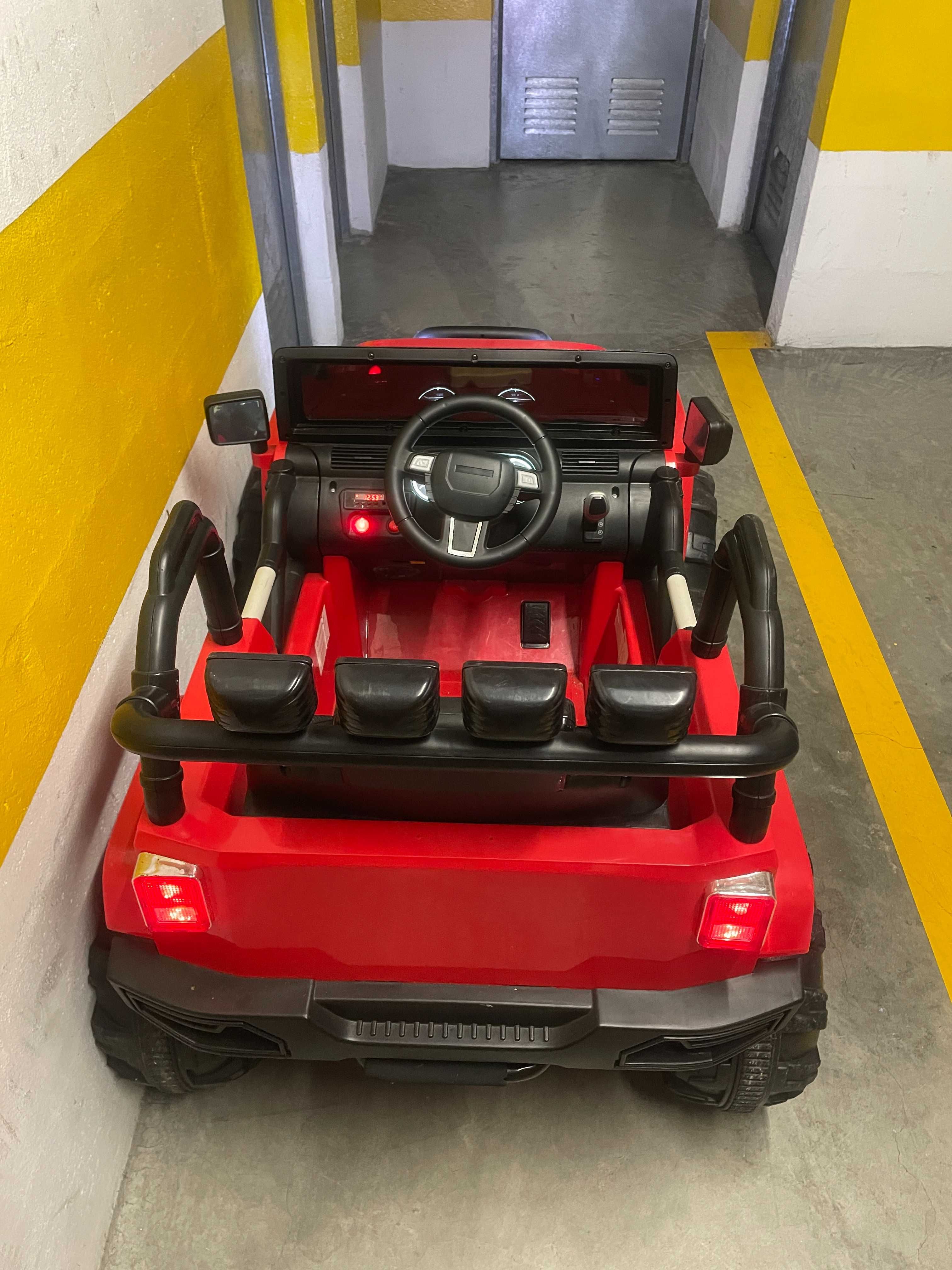 Carro Elétrico Infantil – Estilo Jeep Vermelho com Controlo Remoto