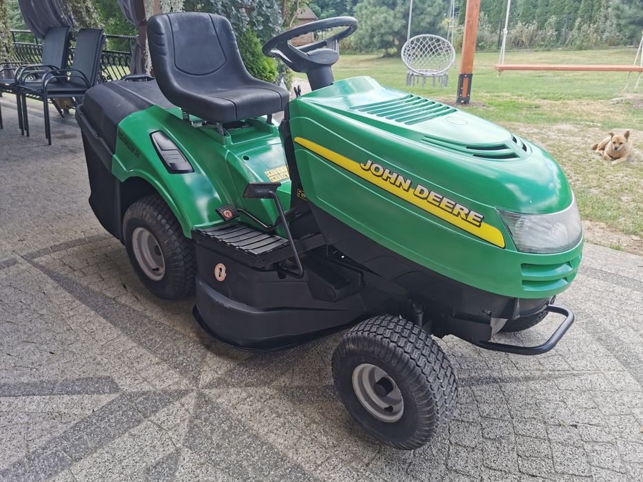 John Deere 16,5 HP Briggs Kosz STAN Faktura Traktorek Kosiarka