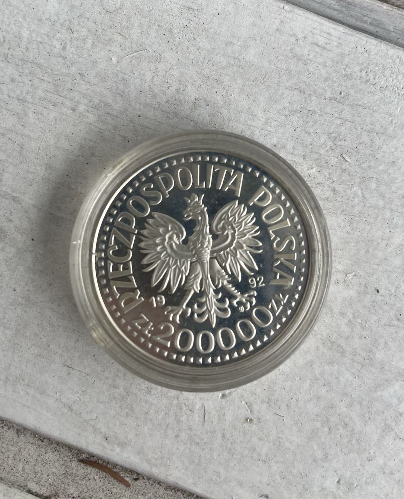 Srebrna moneta Władysław III Warneńczyk 200000zł
