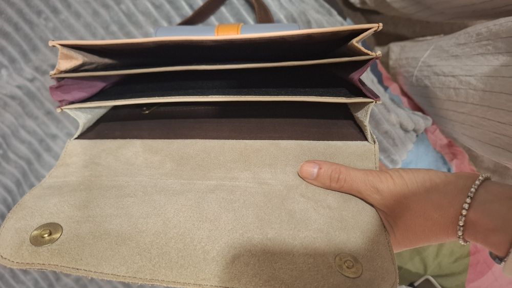 Mochila de pele genuine, casa da Rosa