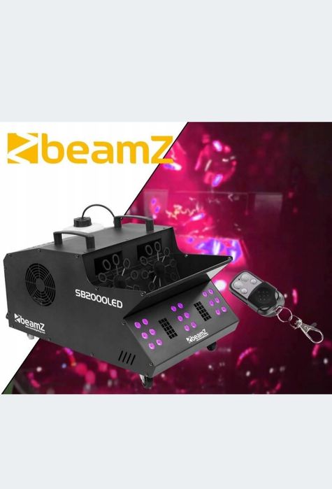 Машина для диму та бульбашок/  Димовий барботер 2в1  /дым машина BeamZ