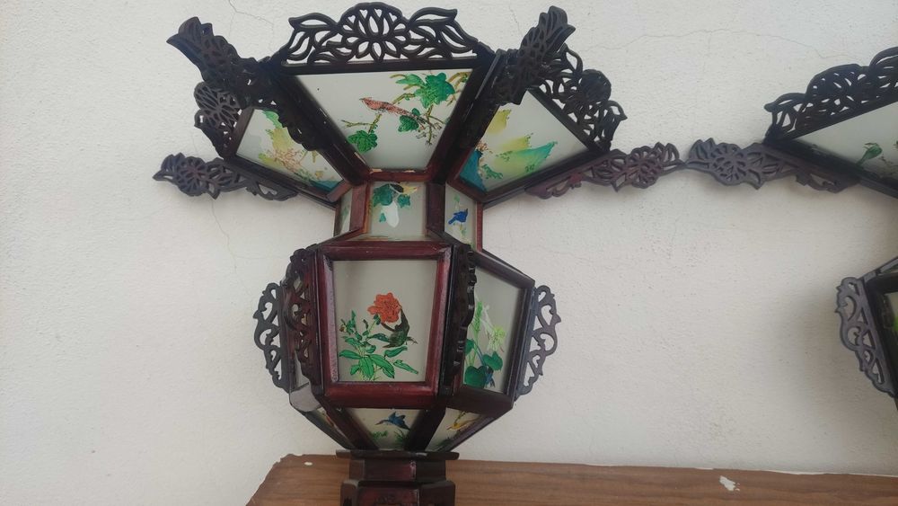 Candeeiro e apliques chineses