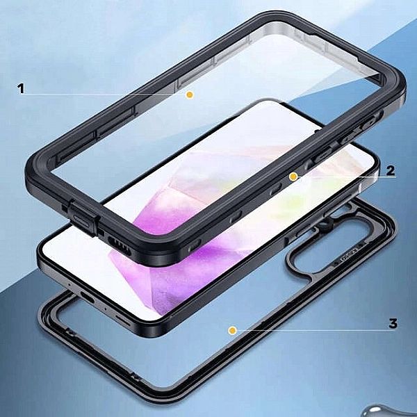 Etui Wodoodporne 360 Braders IP68 do Samsung Galaxy A35/5G Ochrona Bra