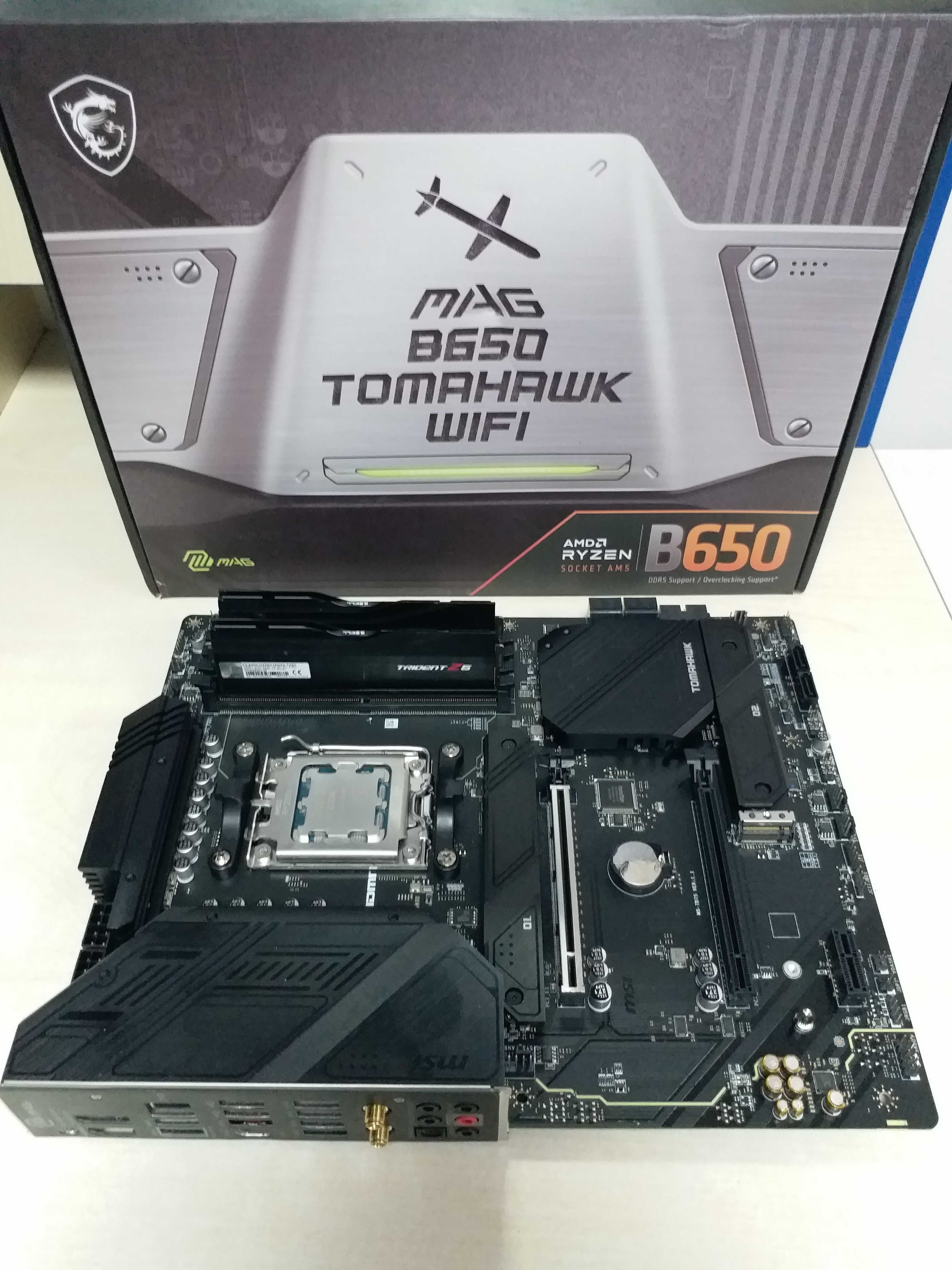 MSI B650 Tomahawk WіFі+AMD Ryzen 5 9600X+DDR5 32Gb (2x16Gb) 6000MHz