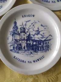 Talerzyki z wizerunkiem katedry krakowskiej