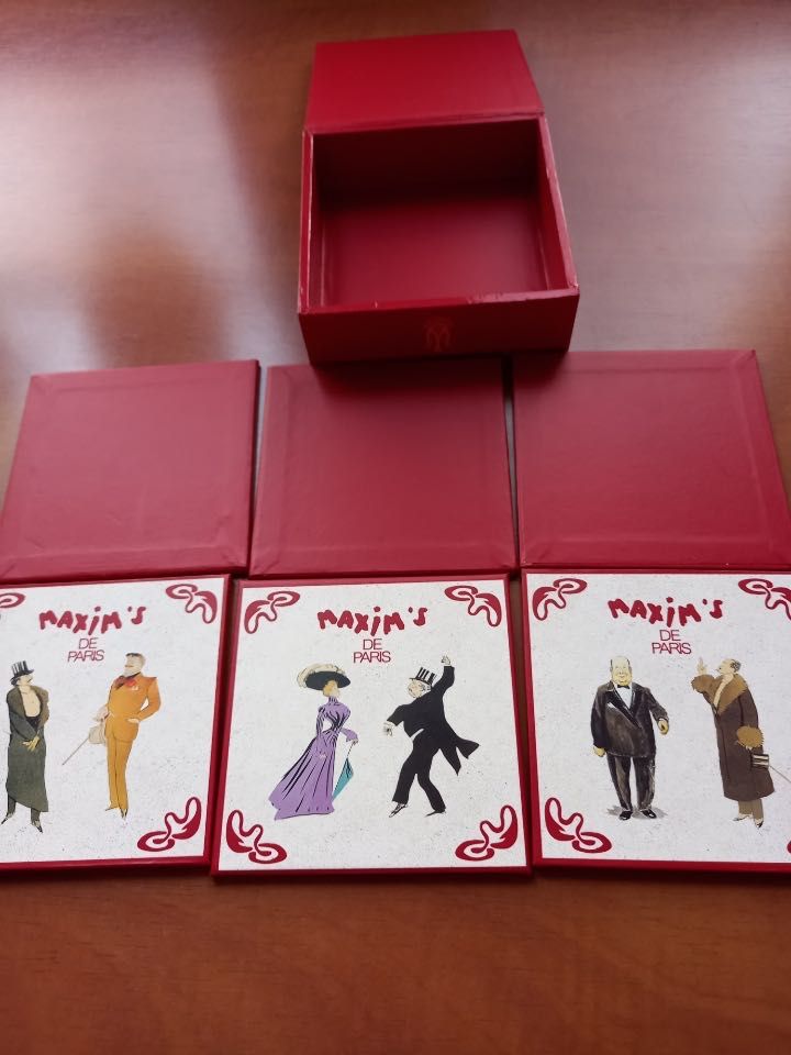 Podkładki pod kubki Maxim's, 6 sztuk w pudełku