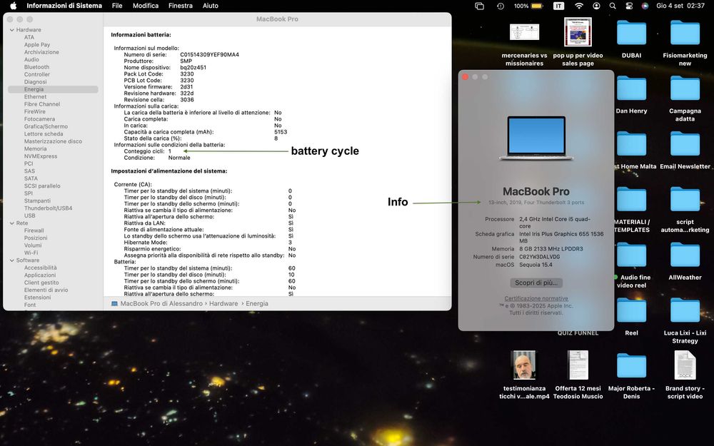 MacBook Pro 13'' 2019, Prata (Bateria NOVA)
