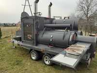 Smoker BBQ & GRILL na przyczepie dwuosiowej - Texas 2 XXL