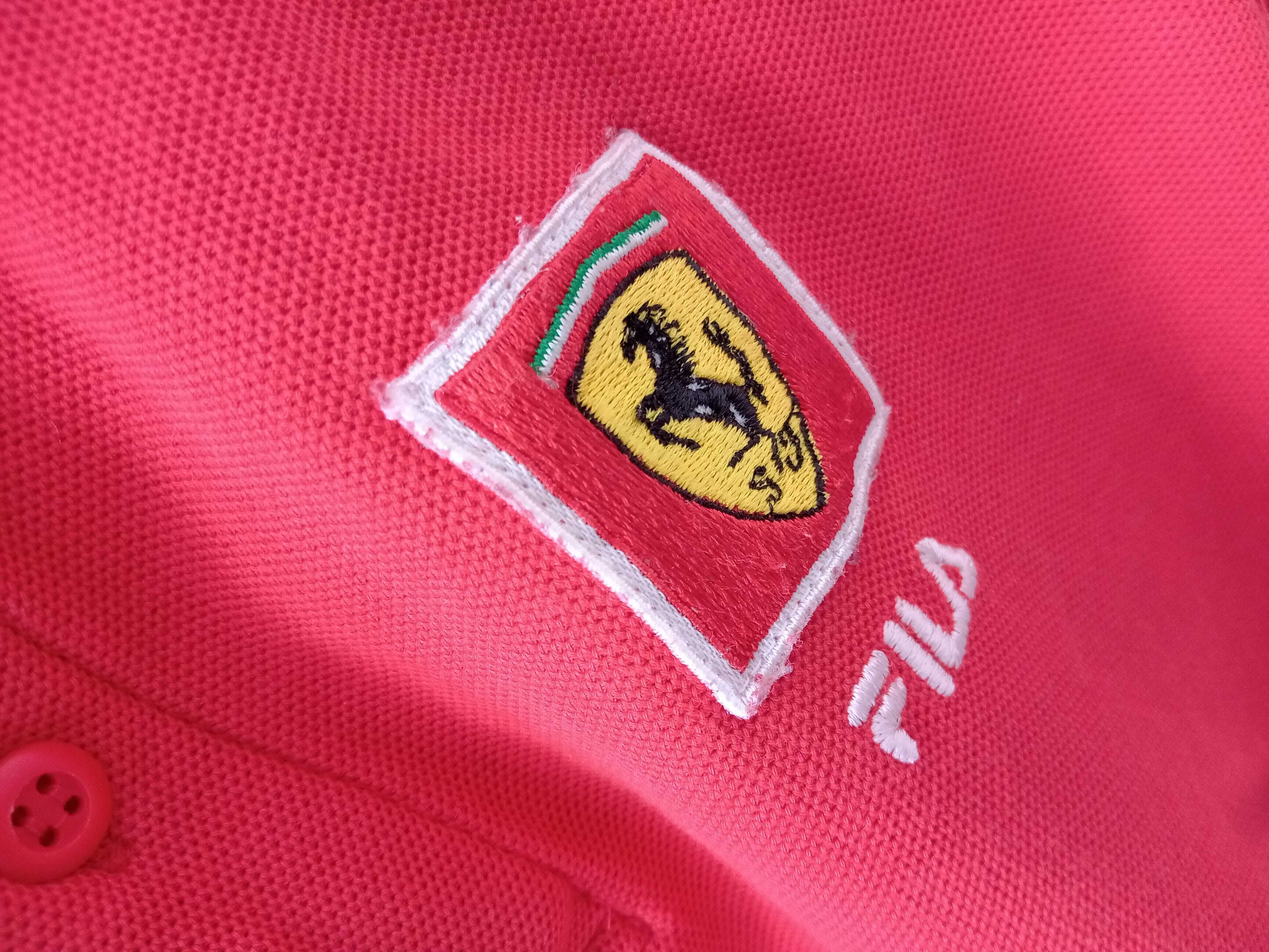 Fila koszulka polo ferrari scuderia 140 czerwona