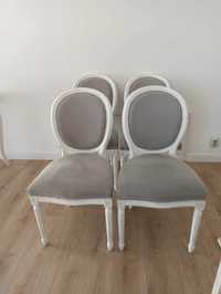 Krzesła stylizowane, ludwikowe (4 sztuki)