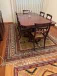 Estilo inglês mesa louceiro e 6 cadeiras