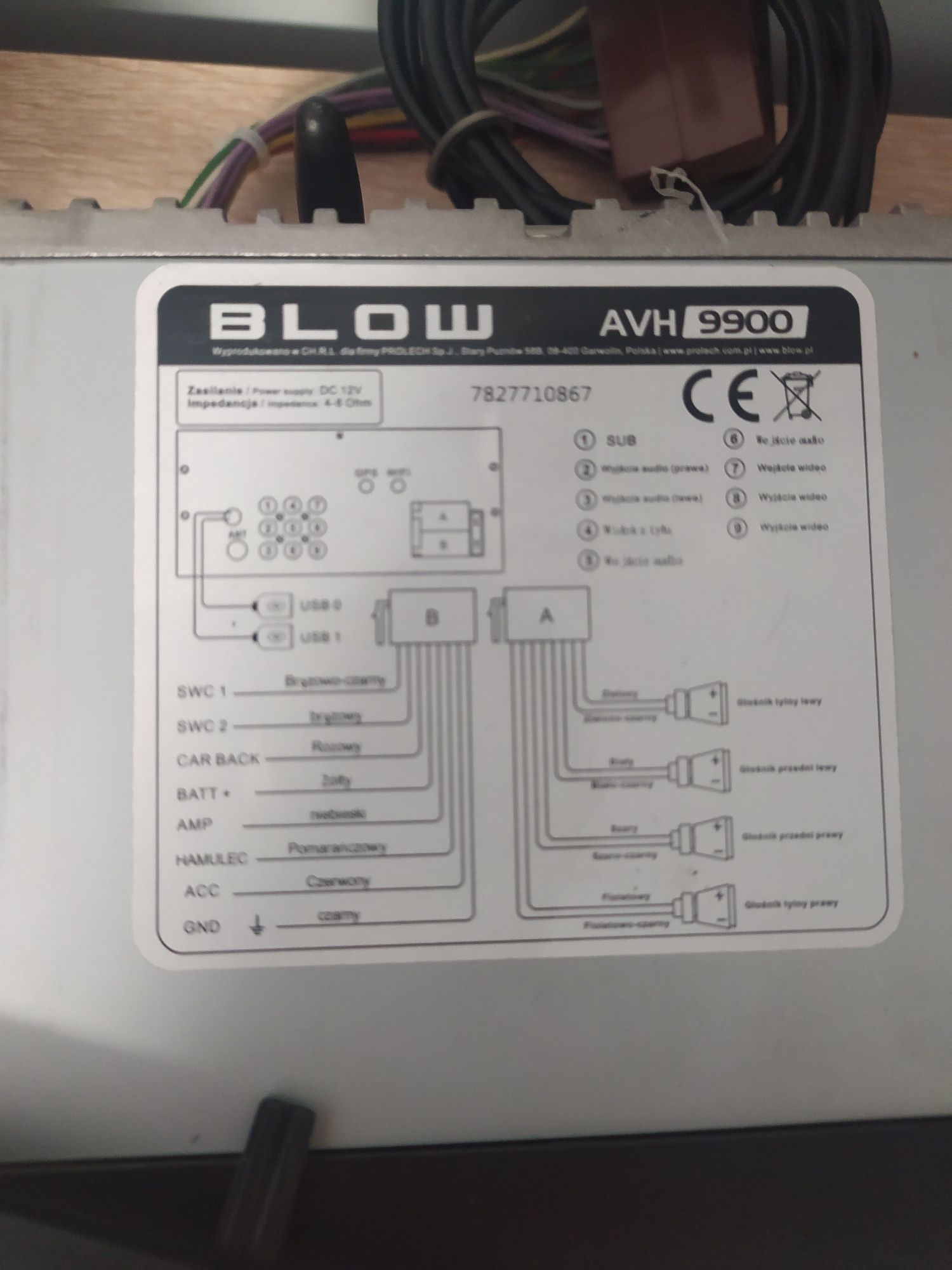 Radio Blow AVH 9900 Android 7 cali 2 din
